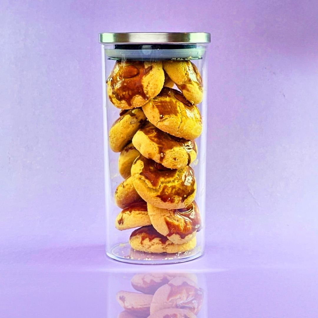 Nankhatai Biscuits in Glass Jar