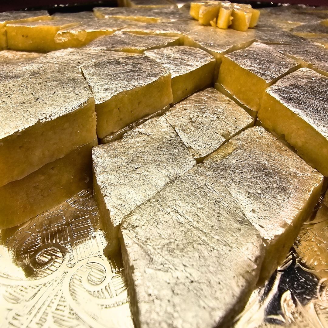  Luxurious Kaju Katli on Silver Thaal