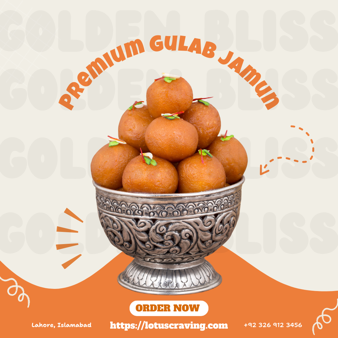 Premium Gulab Jamun in Antique Silver Bowl